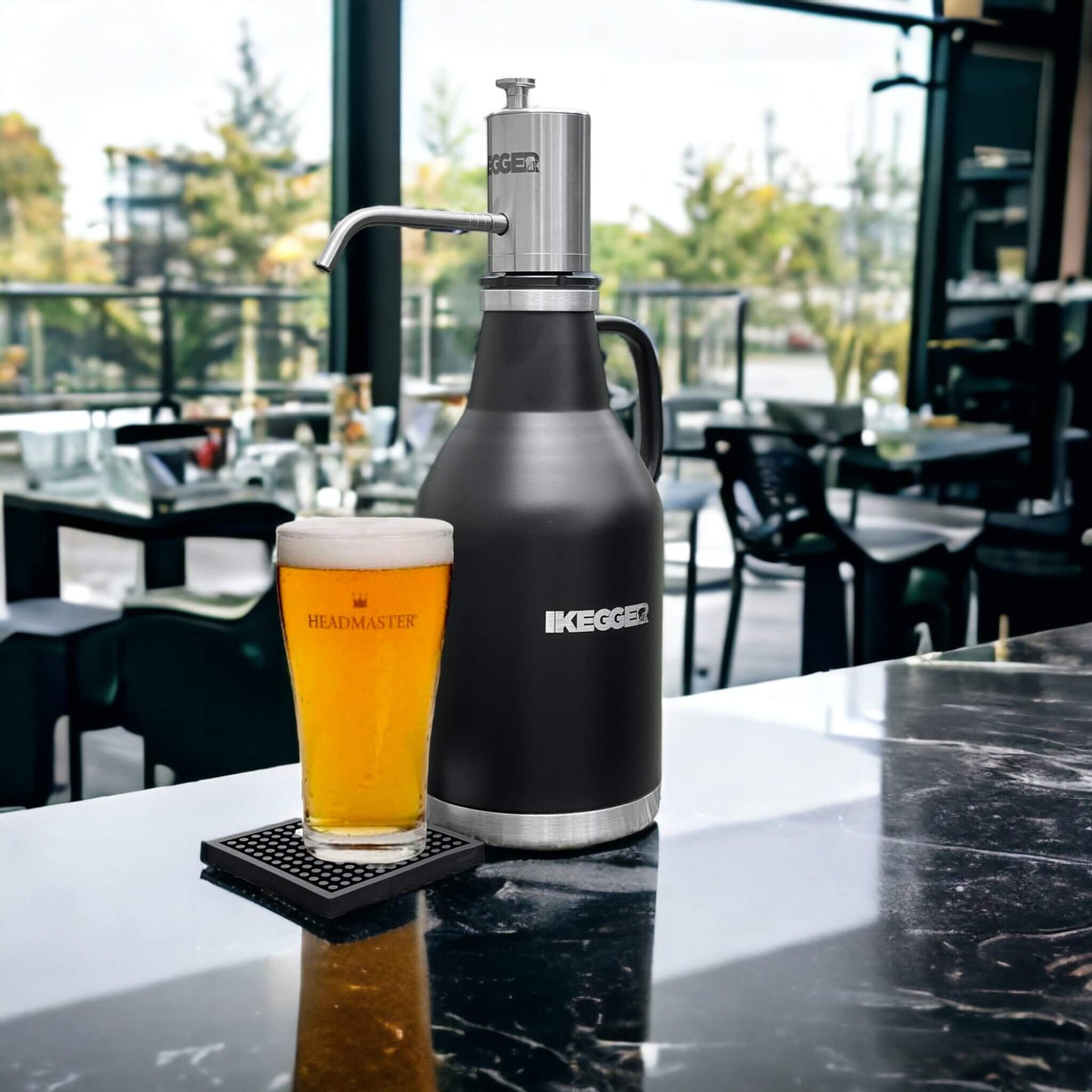 2L Insulated Growler w USB Powered Tap