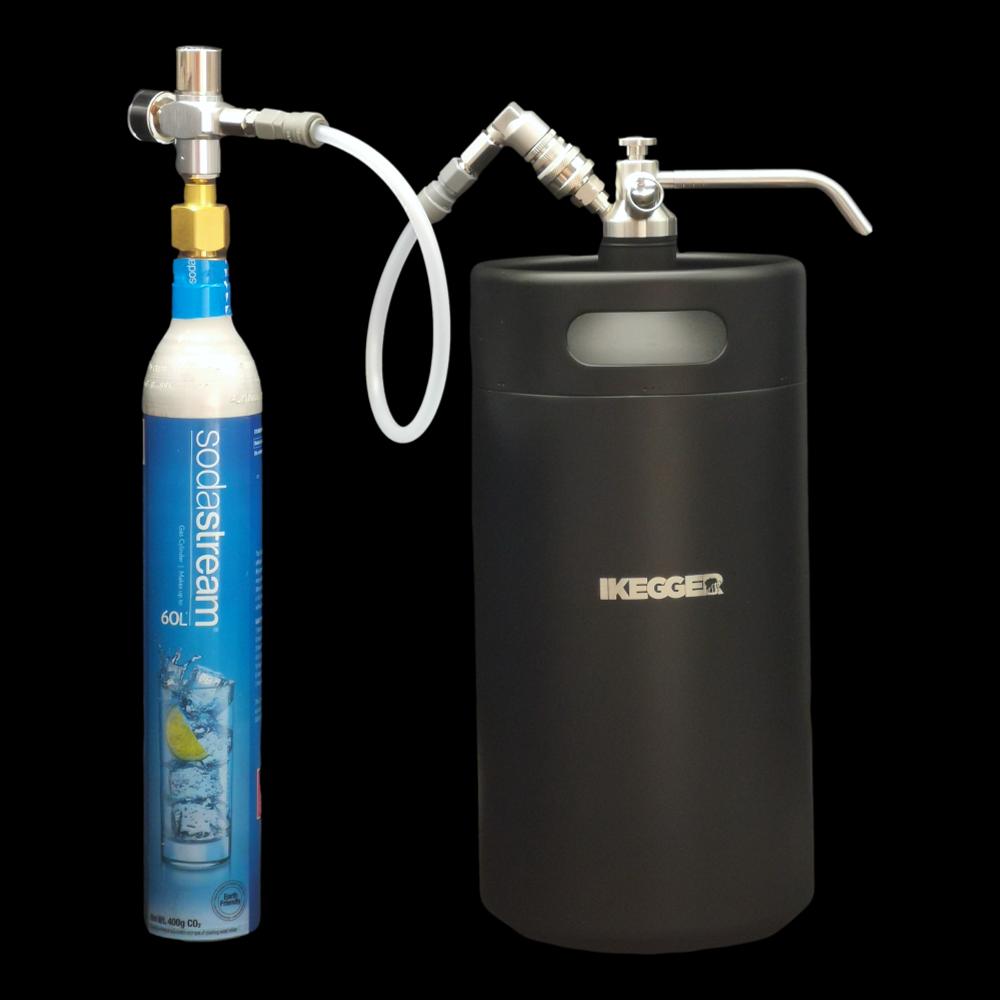 iKegger 2.0  SodaStream Gas Bottle Adapter & Remote Gas Line
