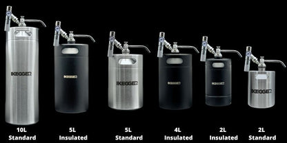 beer keg sizes comparison picture of iKegger mini kegs
