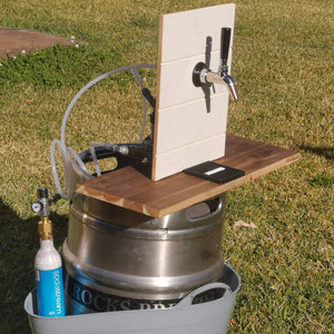 keg tap system for commercial style kegs
