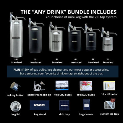 Mini Keg System 2.0 | "Any Drink" Bundle