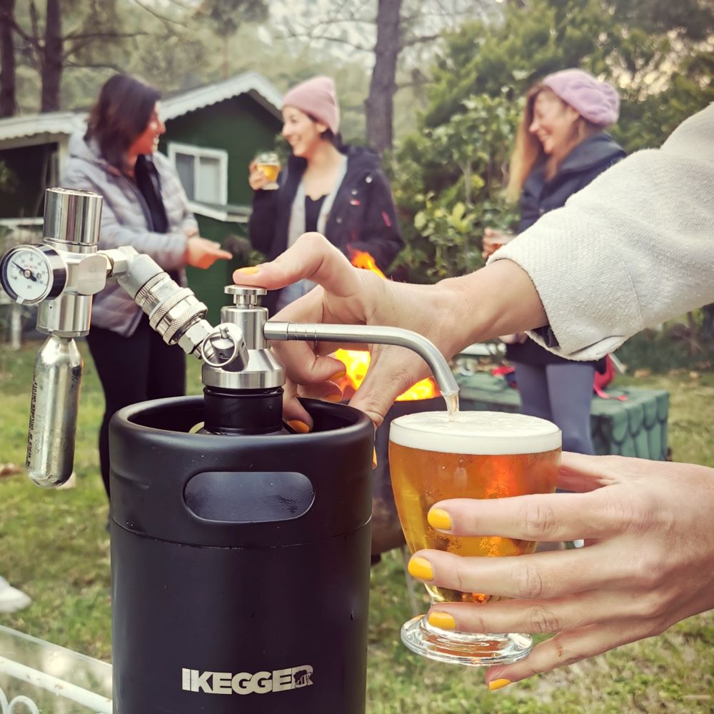 insulated stainless mini keg | portable