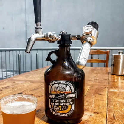Glass Growler Tap System | With Beer Tap & Gas Regulato