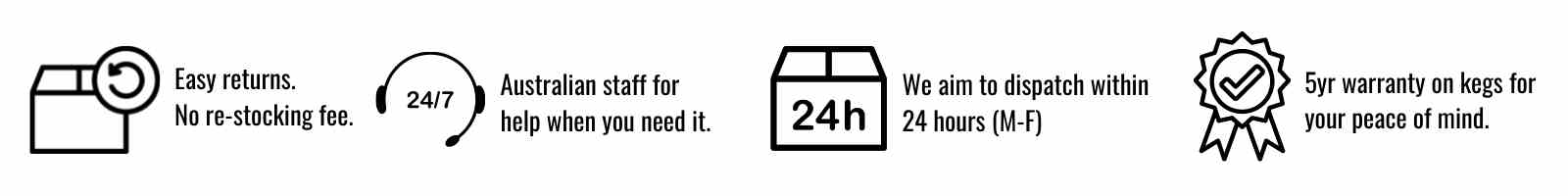 ikegger Australia warranty and returns