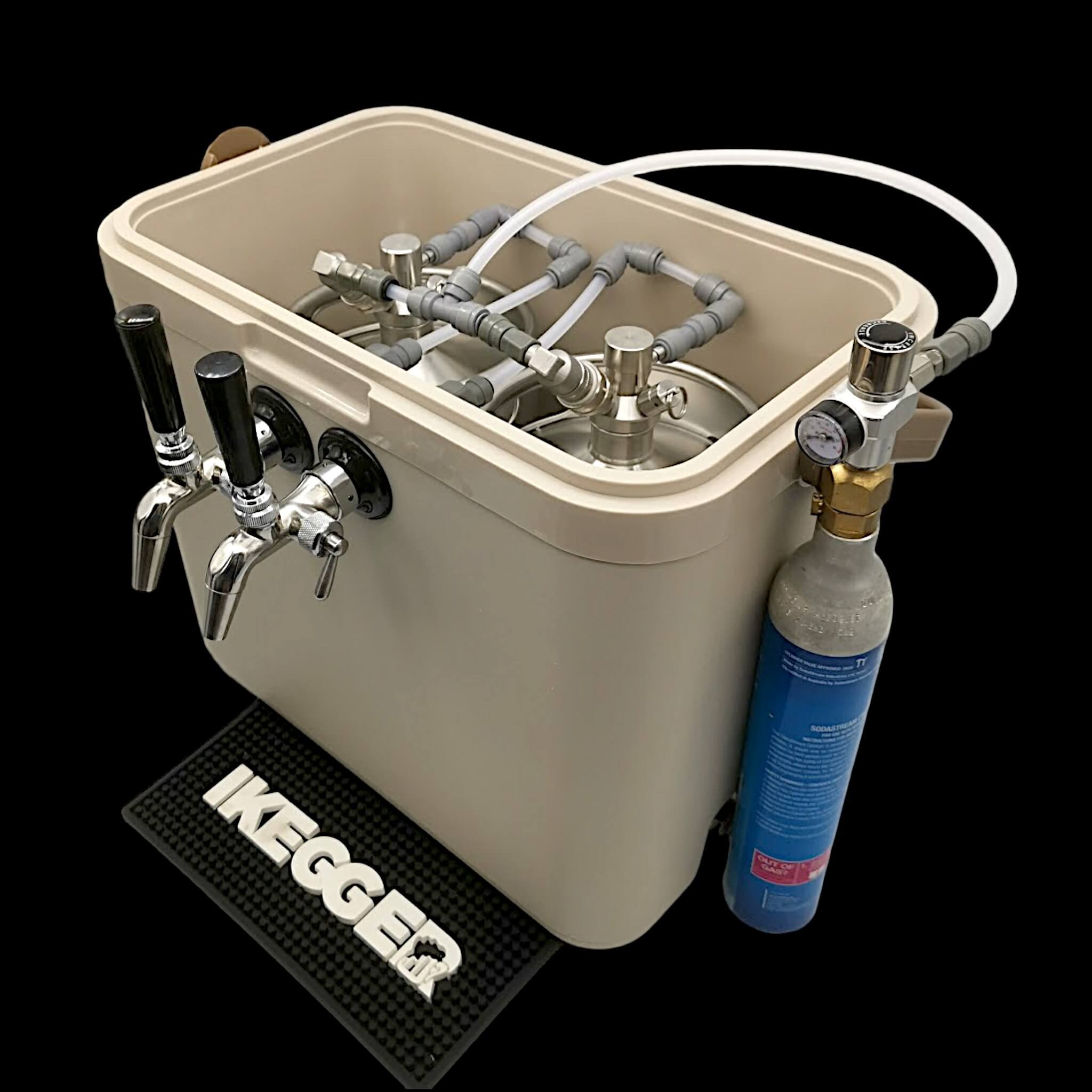 Portable Jockey Box 2 x 5L Mini Kegs and Taps iKegger iKegger