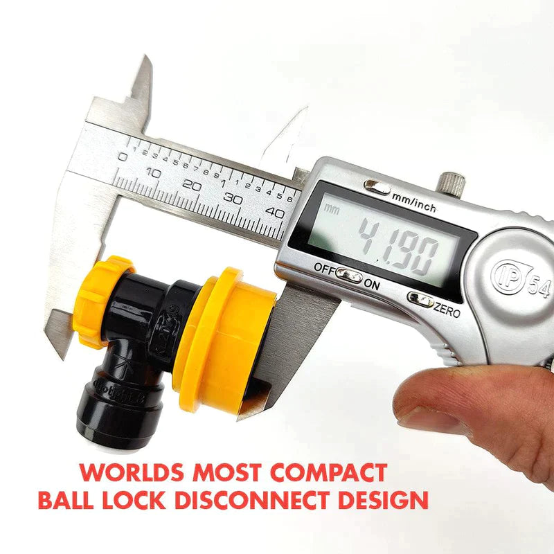 Duotight |  Liquid Disconnect | 8mm Push-Fitting To Ball Lock