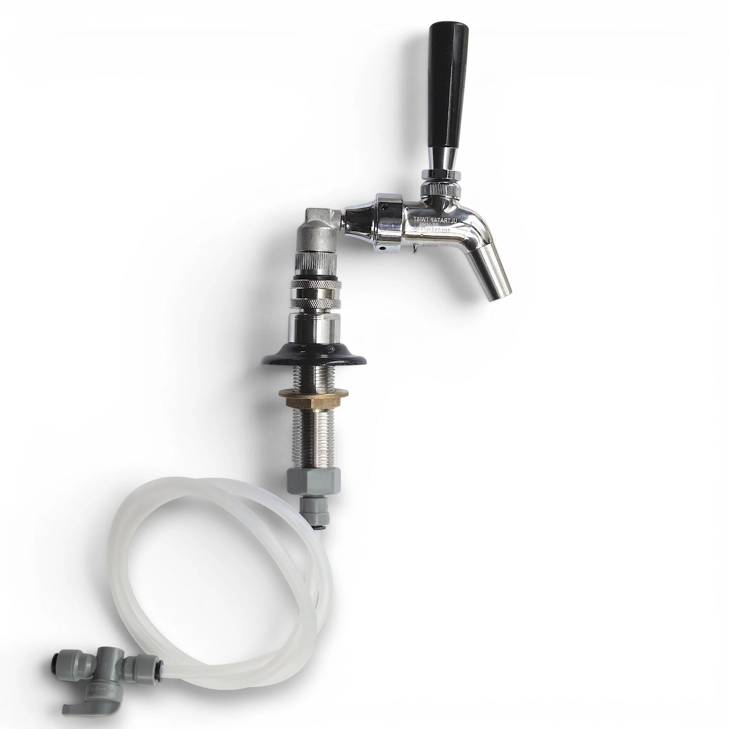 kings fridge upgrade to kegerator - Metal beer tap with hose and connections for attaching to ikegger mini keg system