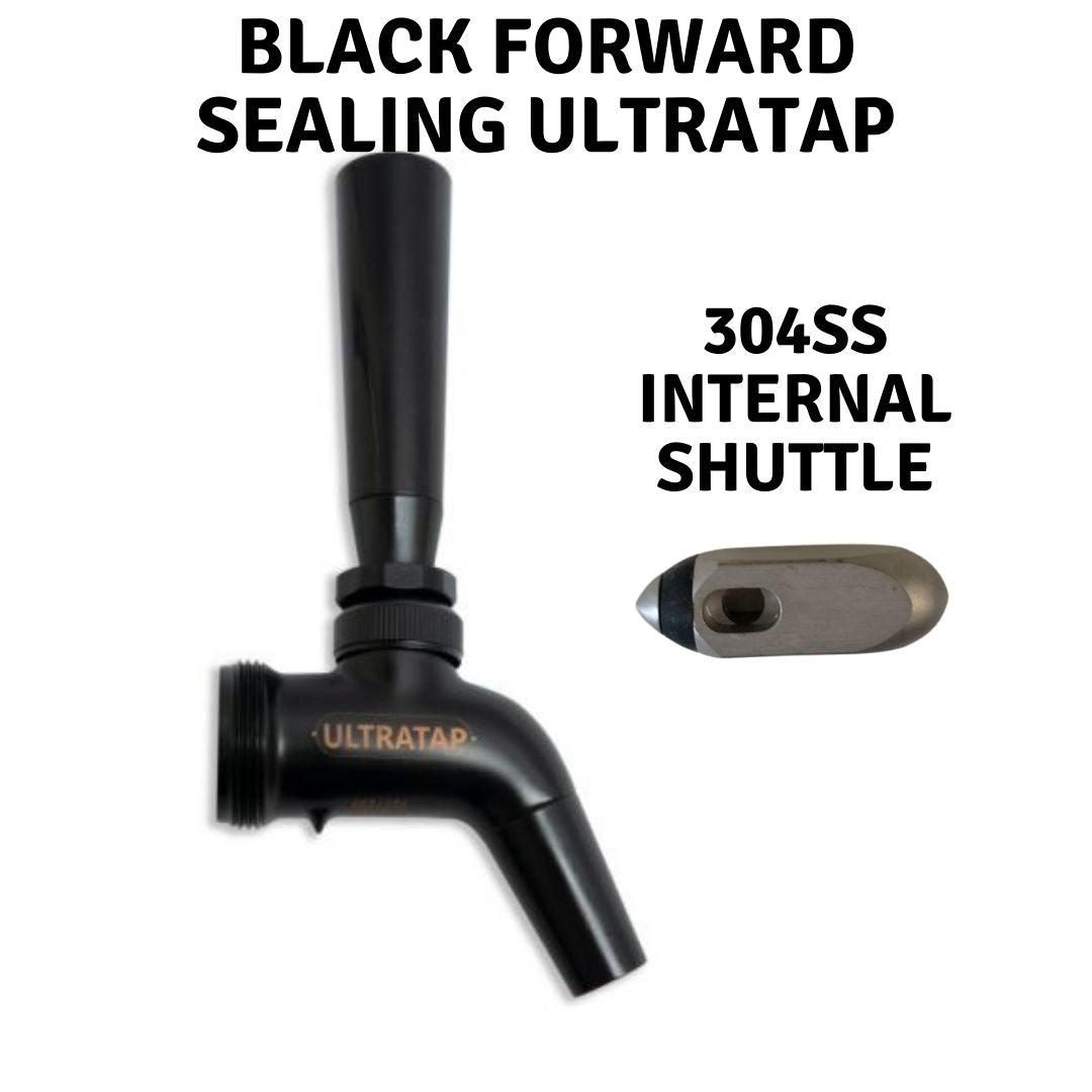 Ultratap | Black Powder Coated Stainless – iKegger | Mini keg systems, homebrew gear, cocktails on tap, and beer growlers