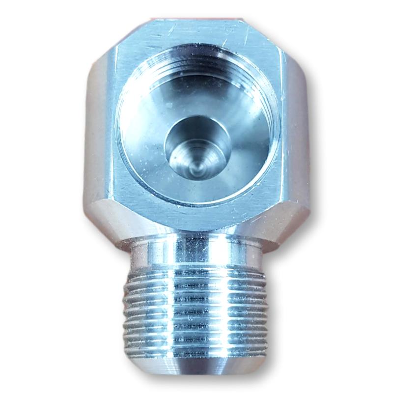Low Profile 90 Degree Adapter for Commercial Keg Couplers - iKegger | Mini Keg & Beer Growler System