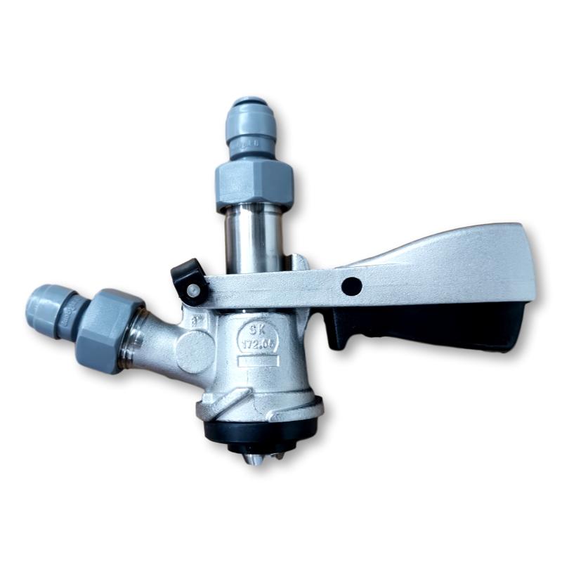 d type coupler with push fittings