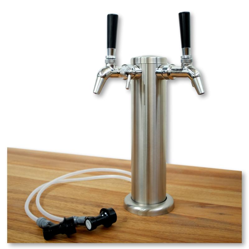 double flow control tap tower