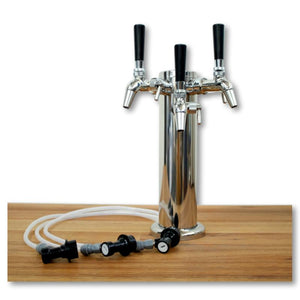 3 tap beer tower